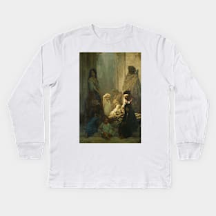 La Siesta, Memory of Spain by Gustave Dore Kids Long Sleeve T-Shirt